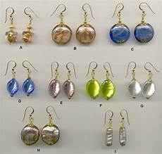 Colored Glass Earrings