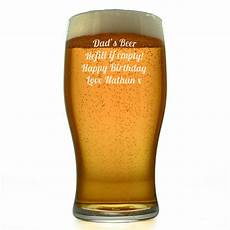 Engraved Beer Glass