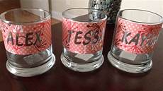 Etched Christmas Glasses