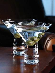 Stemless Martini Glasses